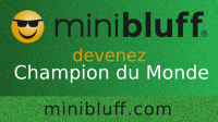 Blanche joue au Minibluff